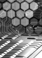 image of abstract keyboard closeup