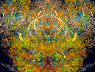 Obraz na płótnie Canvas Abstract multicolored fractal.