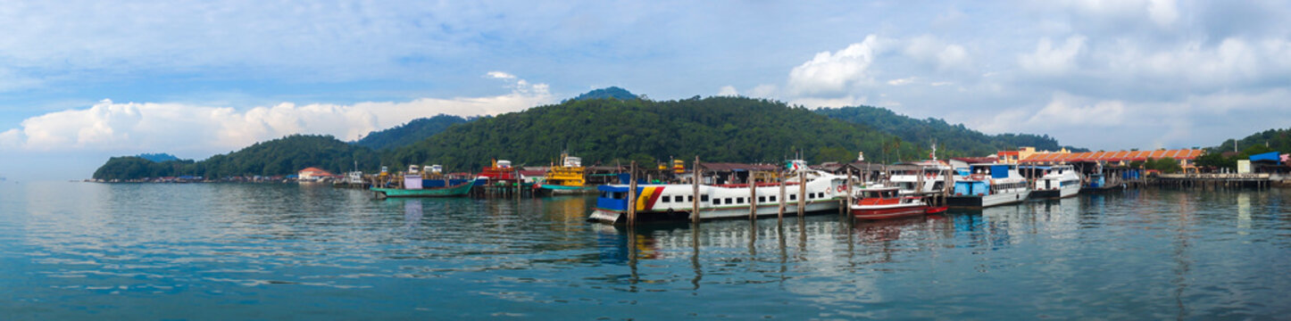 Fishing boats on Pangkor island, Malaysia
