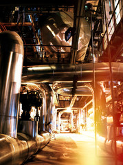 Industrial zone, Steel pipelines and equipment