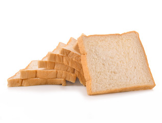Bread isolated on white