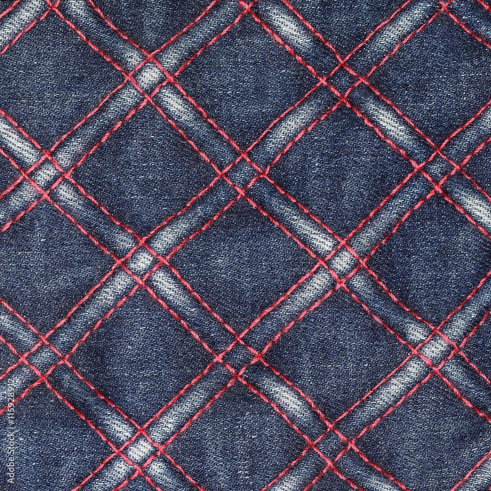 Poster seam on jeans texture for pattern