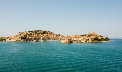 Fototapeta na wymiar View of Portoferraio, Elba island