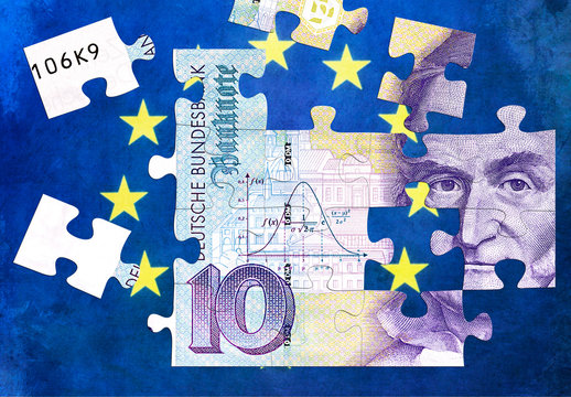 Puzzle D-Mark Währung Europa