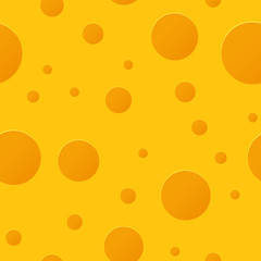 Seamless pattern with texture of cheese. Vector illustration.