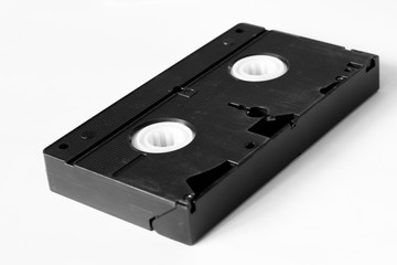 videotape on the white background