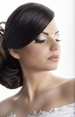 Fototapeta premium Sweet wedding make up