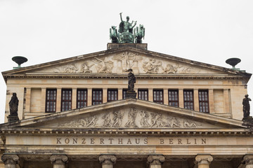 Obraz premium beautiful Konzerthaus Berlin at famous touristic square Gendarmenmarkt in Berlin