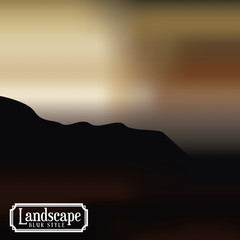 landscape frame with blur background isolated icon design, vector illustration  graphic 