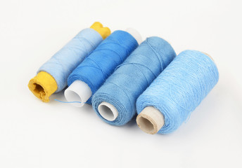 Threads on white backround