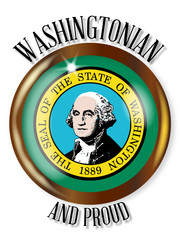 Washington Proud Flag Button