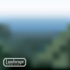 landscape frame with blur background isolated icon design, vector illustration  graphic 
