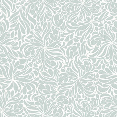 Seamless background of light blue color in the style of Damascus