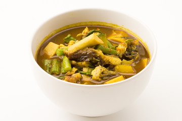 Fish organs spicy soup