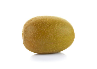 Whole golden kiwifruit on white background
