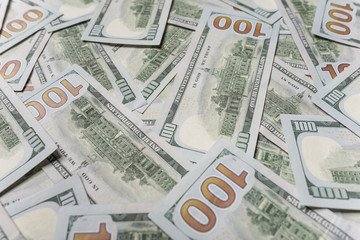 One hundred dollars background.