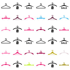 Abstract hanger seamless pattern or background