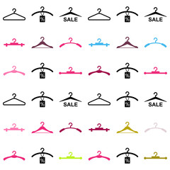 Abstract hanger seamless pattern or background