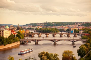 Foto auf Alu-Dibond Brücken von Prag © Veronika Galkina