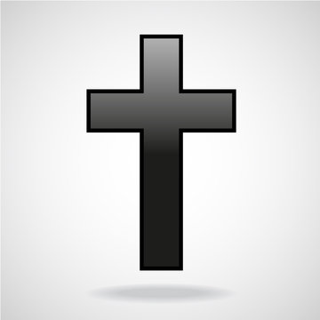 Cross. Christian Symbol isolated on white background