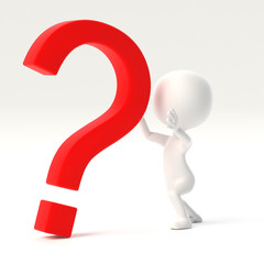 疑問を受けとめる人物