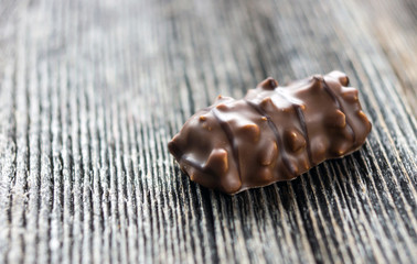 Homemade dark chocolate truffles