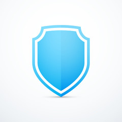 Vector blue shield icon
