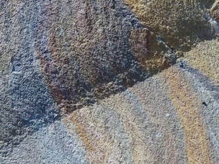 Colored stains on the stone
