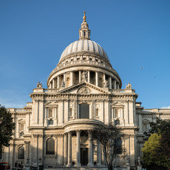 South facade of St. Paul's cathedral in London