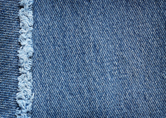 Denim texture with fringe