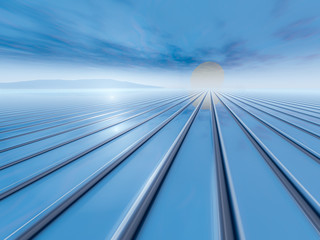 Obraz premium Sunrise Surreal Horizon