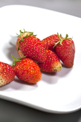 Strawberries on a plate