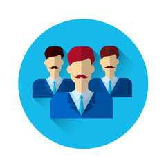 Business Man Group Icon Group