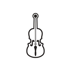 Fototapeta premium black vector icon on white background musical instrument