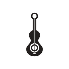 Fototapeta premium black vector icon on white background musical instrument