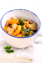 Chicken breast with apricot