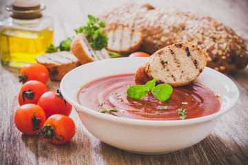 Tomato gazpacho soup