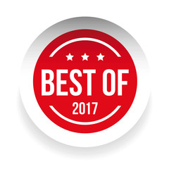 Best of 2017 label on white background