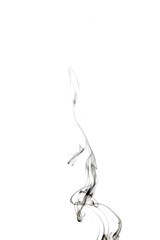 Abstract smoke moves on a black background