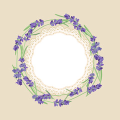 Background for text with lavender.