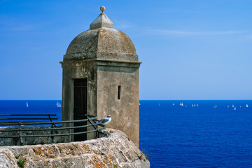 Side of Oceanographic Institute museum in Principality of Monaco