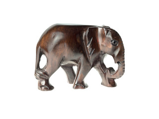 African elephant wooden carving