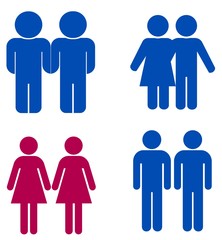 Couples en 4 icônes