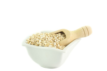 Orzo perlato in una tazza 