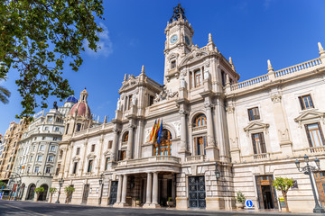 Fototapeta premium Valencia City Hall, Spain