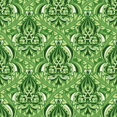 Seamless pattern in Indian style.