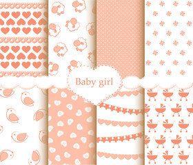Baby girl patterns set