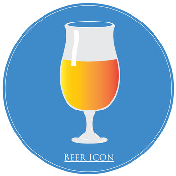Isolated beer, Vector illustration