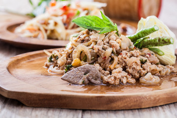 Minced meat salad
