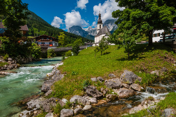 Fototapeta na wymiar Ramsau; Berchtesgadener Land; Bayern; Deutschland